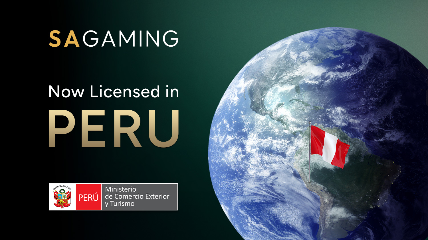 A SA Gaming está agora licenciada no Peru!