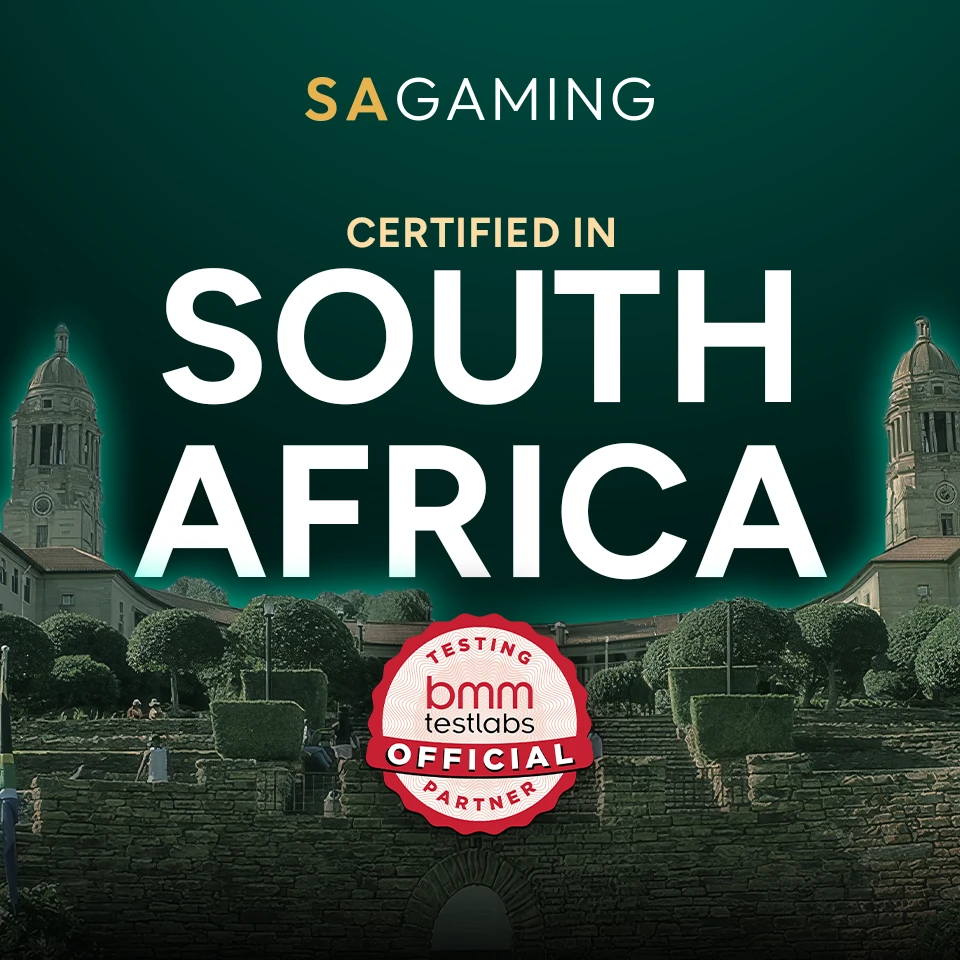 A SA Gaming está agora certificada na África do Sul!